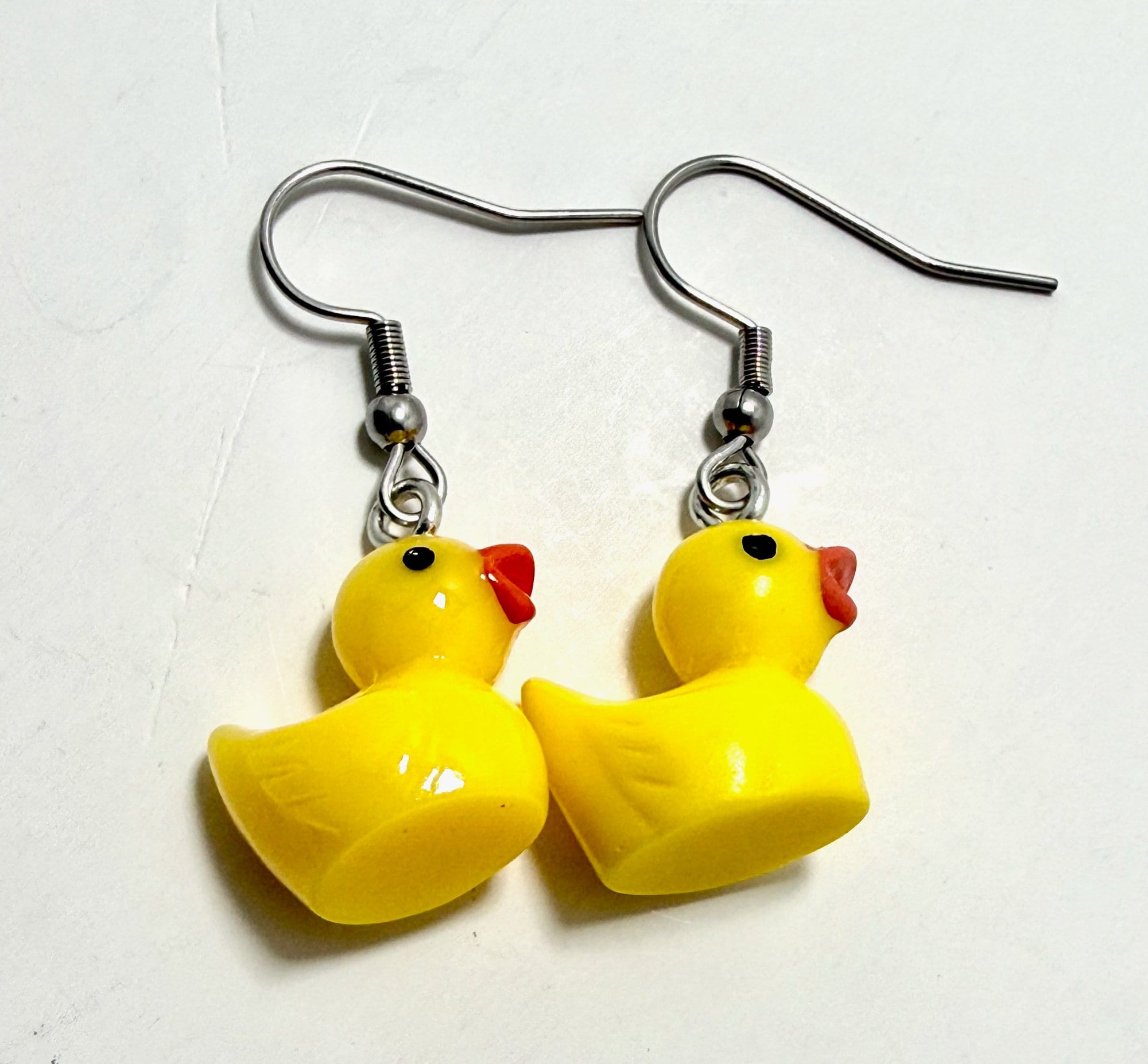 Rubber Duckie Dangle Earrings — photo 1