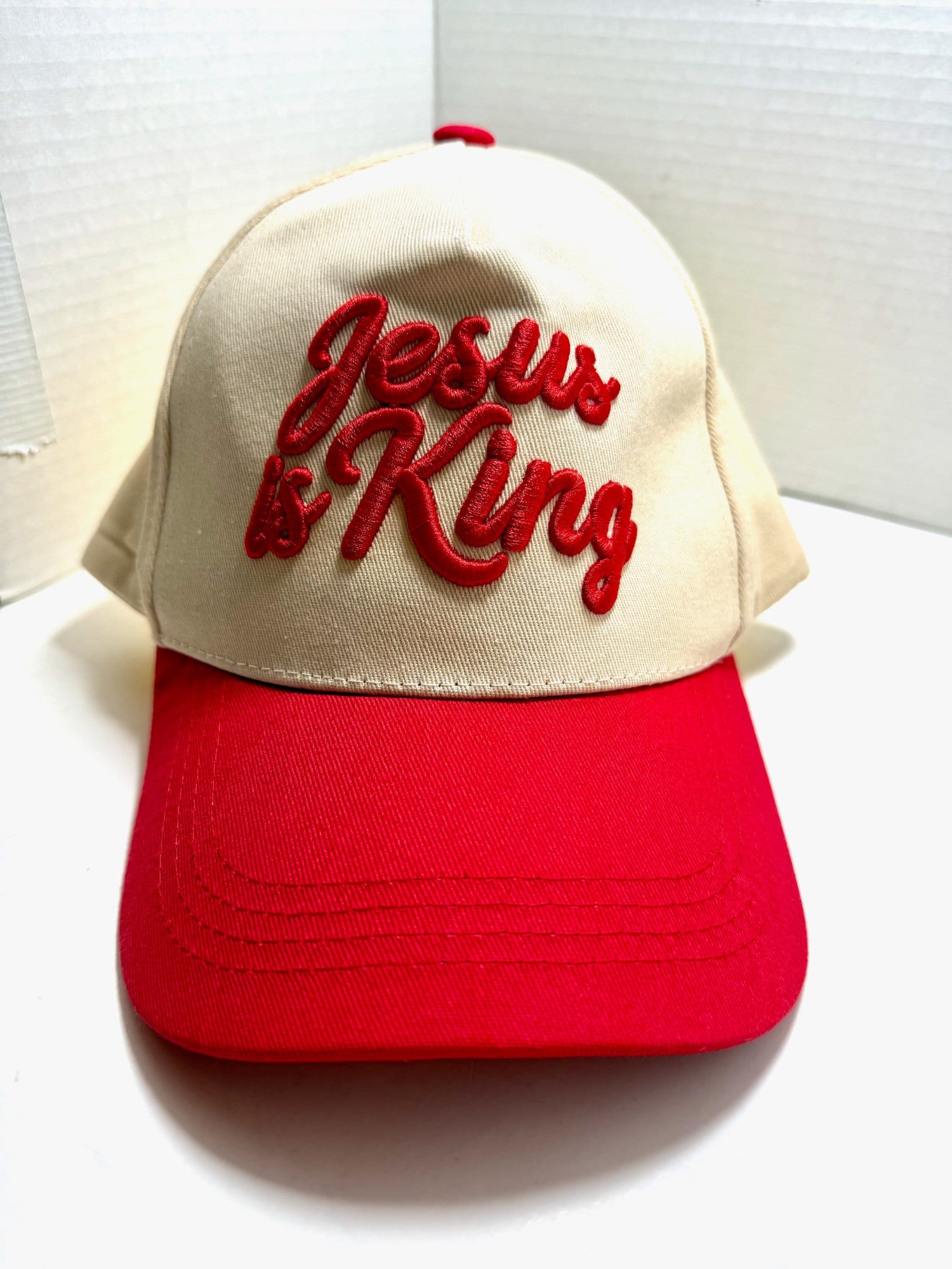 Jesus Is King Trucker Hat — Faithfully Rooted Collection